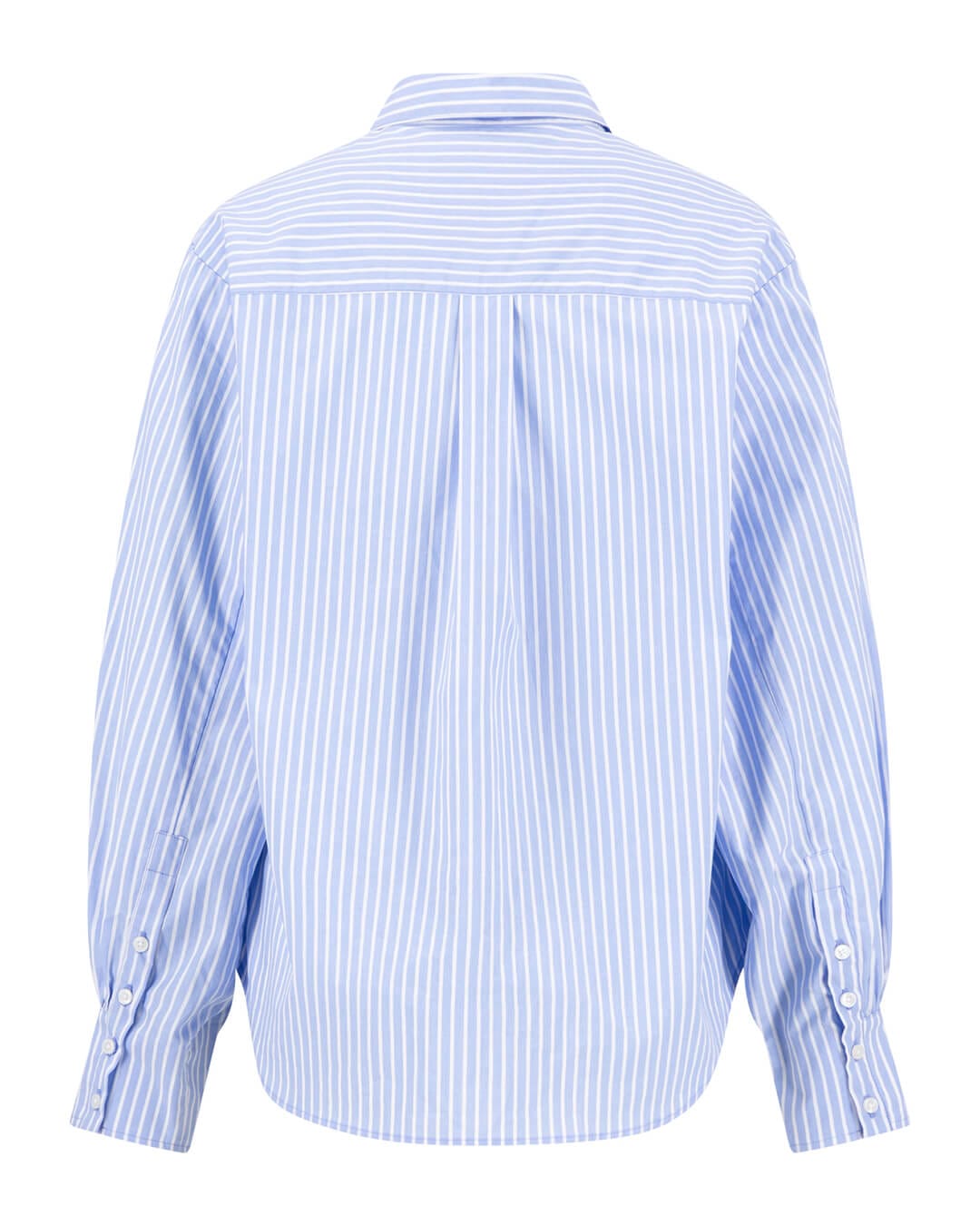 Fynch-Hatton Shirts Fynch-Hatton Blouse Stripe Embro Cornflower Blue
