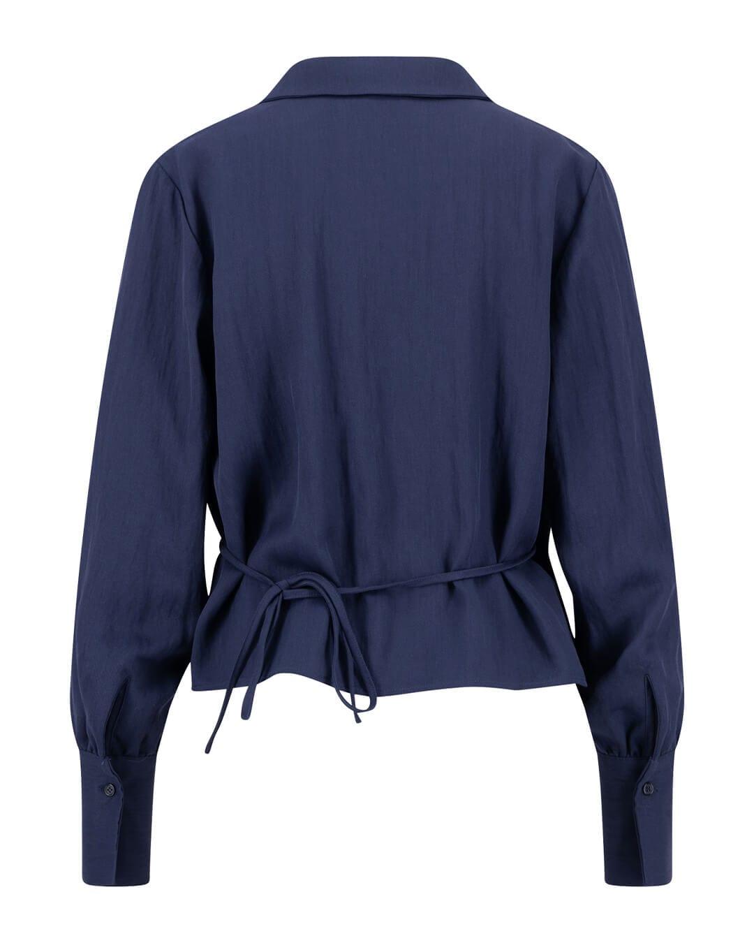 Fynch-Hatton Shirts Fynch-Hatton Blouse Wrap Softtwill Galaxy Blue