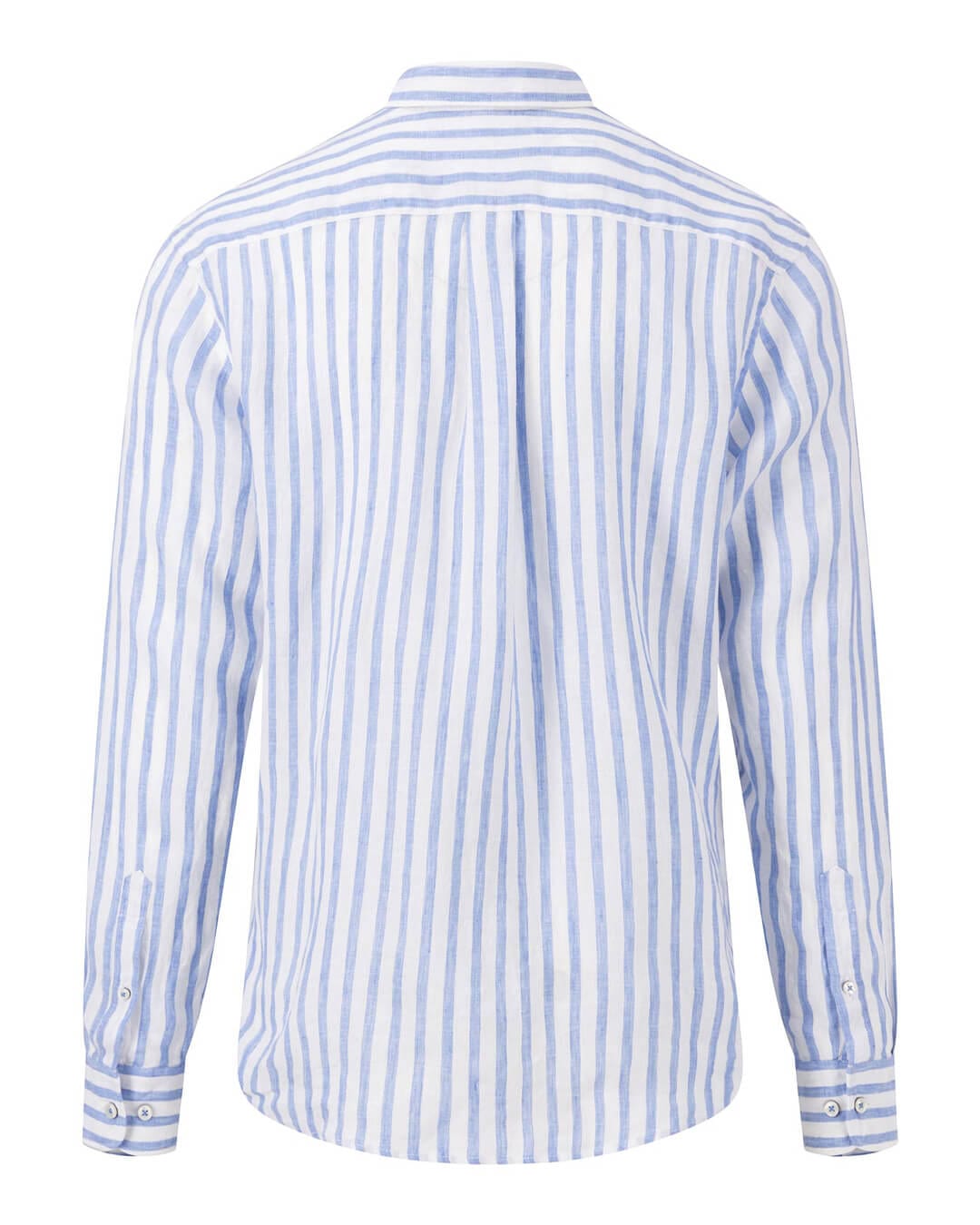 Fynch-Hatton Shirts Fynch-Hatton Blue Classic Striped Pure Linen Shirt