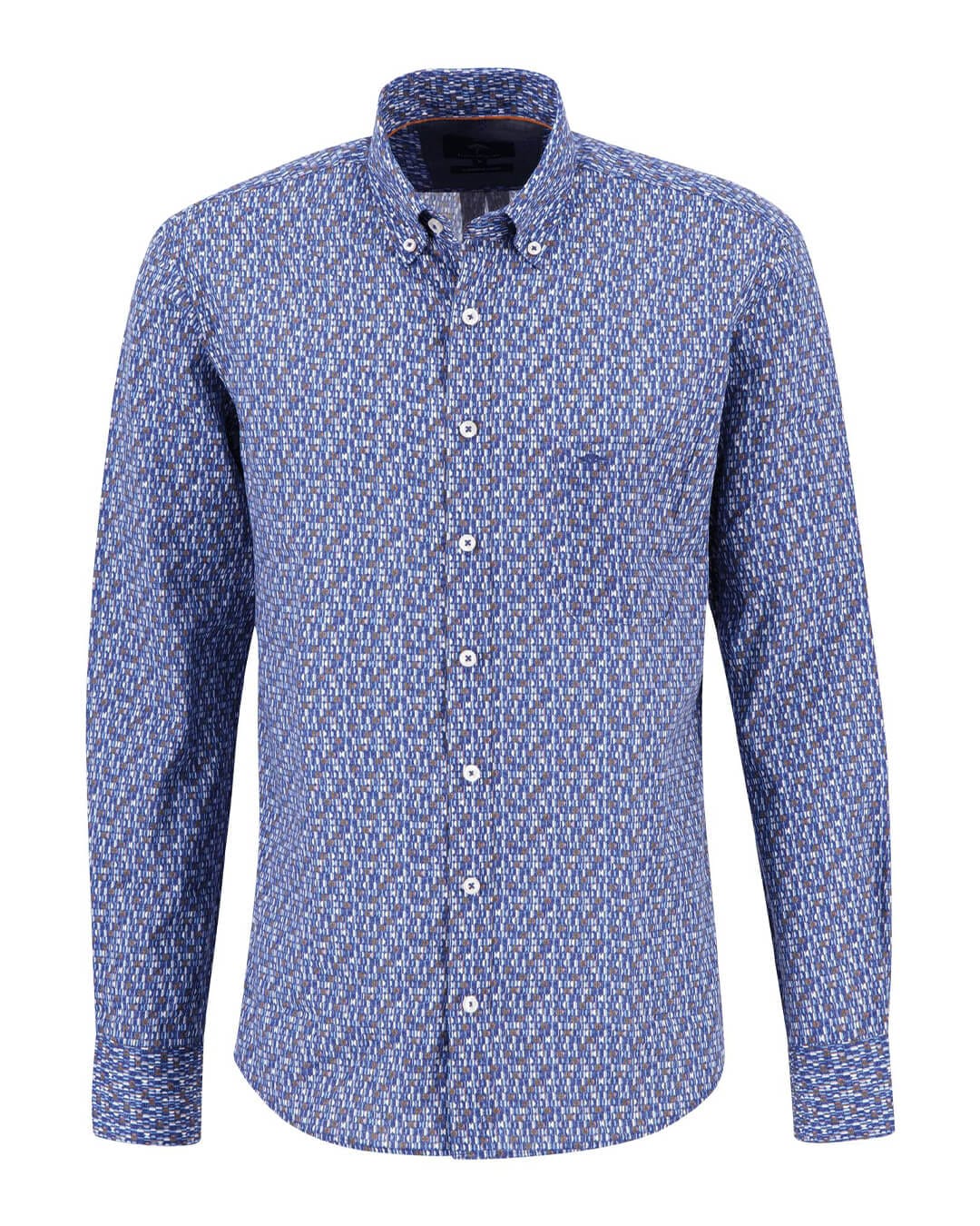 Fynch-Hatton Shirts Fynch-Hatton Blue Colourful Print Shirt