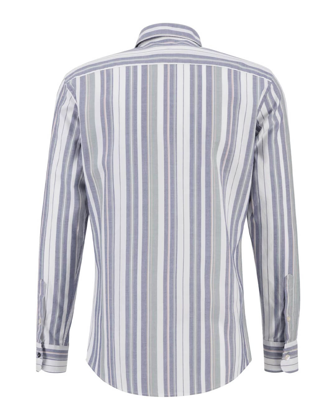 Fynch-Hatton Shirts Fynch-Hatton Burgundy Modern Fit Striped Oxford Shirt