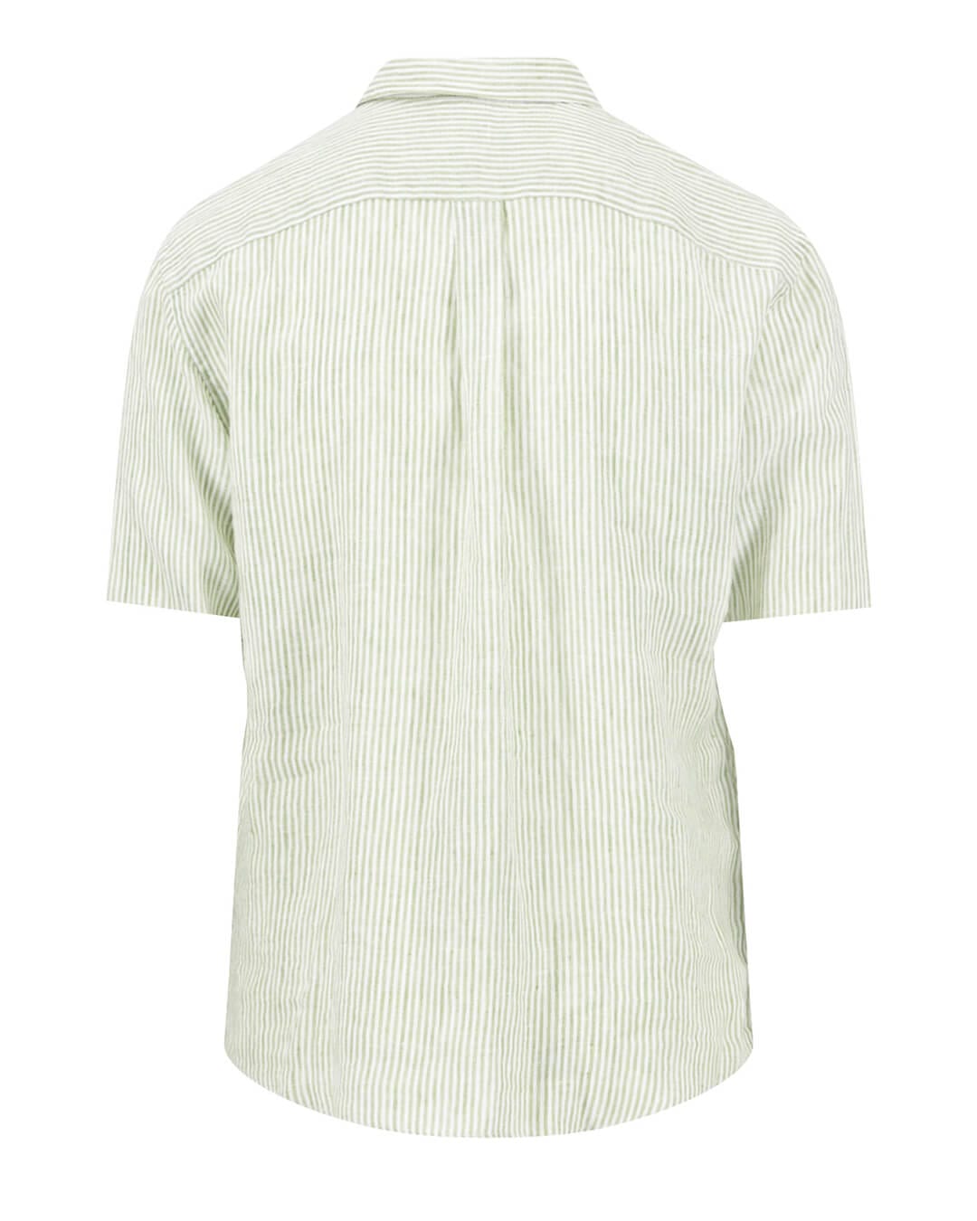 Fynch-Hatton Shirts Fynch-Hatton Classic Linen Stripe Bd Ls Avocado