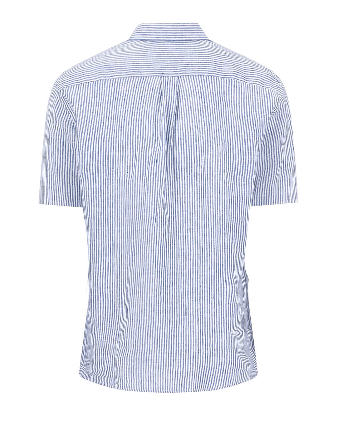 Fynch-Hatton Shirts Fynch-Hatton Classic Linen Stripe Bd Ls Harbor Blue