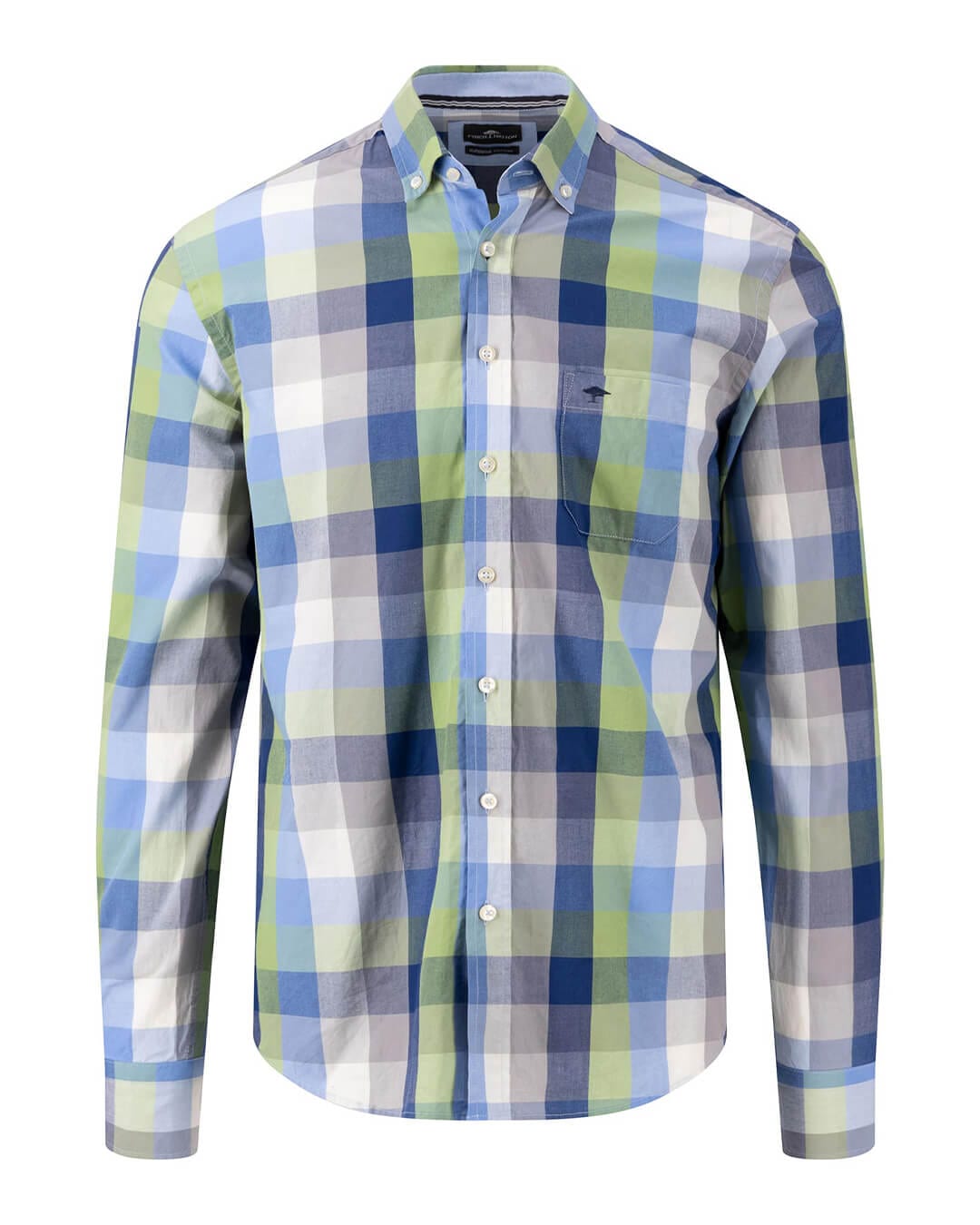 Fynch-Hatton Shirts Fynch-Hatton Green Colourful Checked Shirt