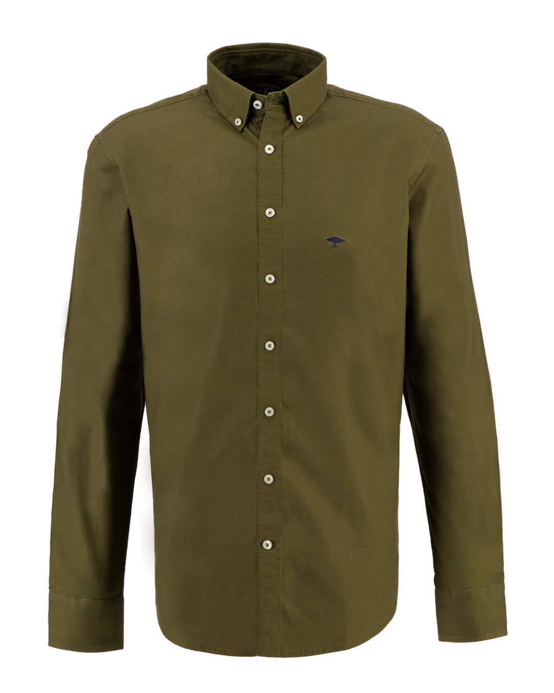 Fynch-Hatton Shirts Fynch-Hatton Green Washed Classic Oxford Shirt