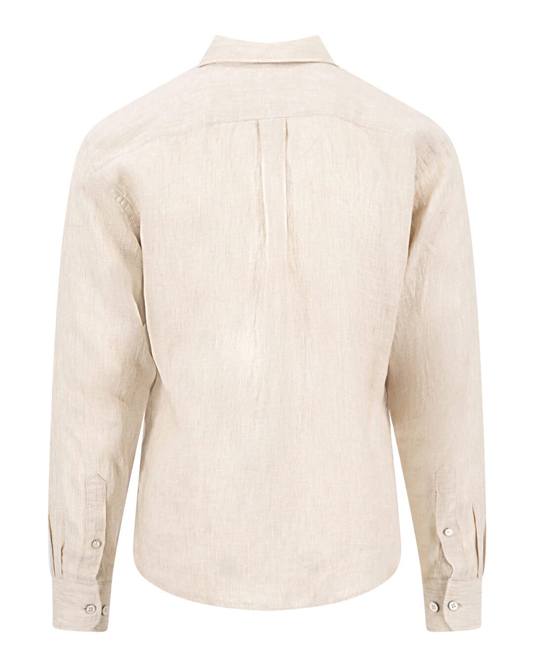 Fynch-Hatton Shirts Fynch-Hatton Linen Stripe Bd Ls Sand