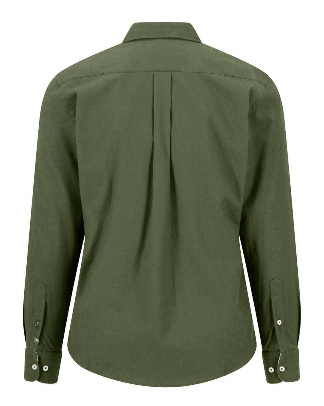 Fynch-Hatton Shirts Fynch-Hatton Moss Green Premium Flannel Button-Down Long Sleeve Shirt