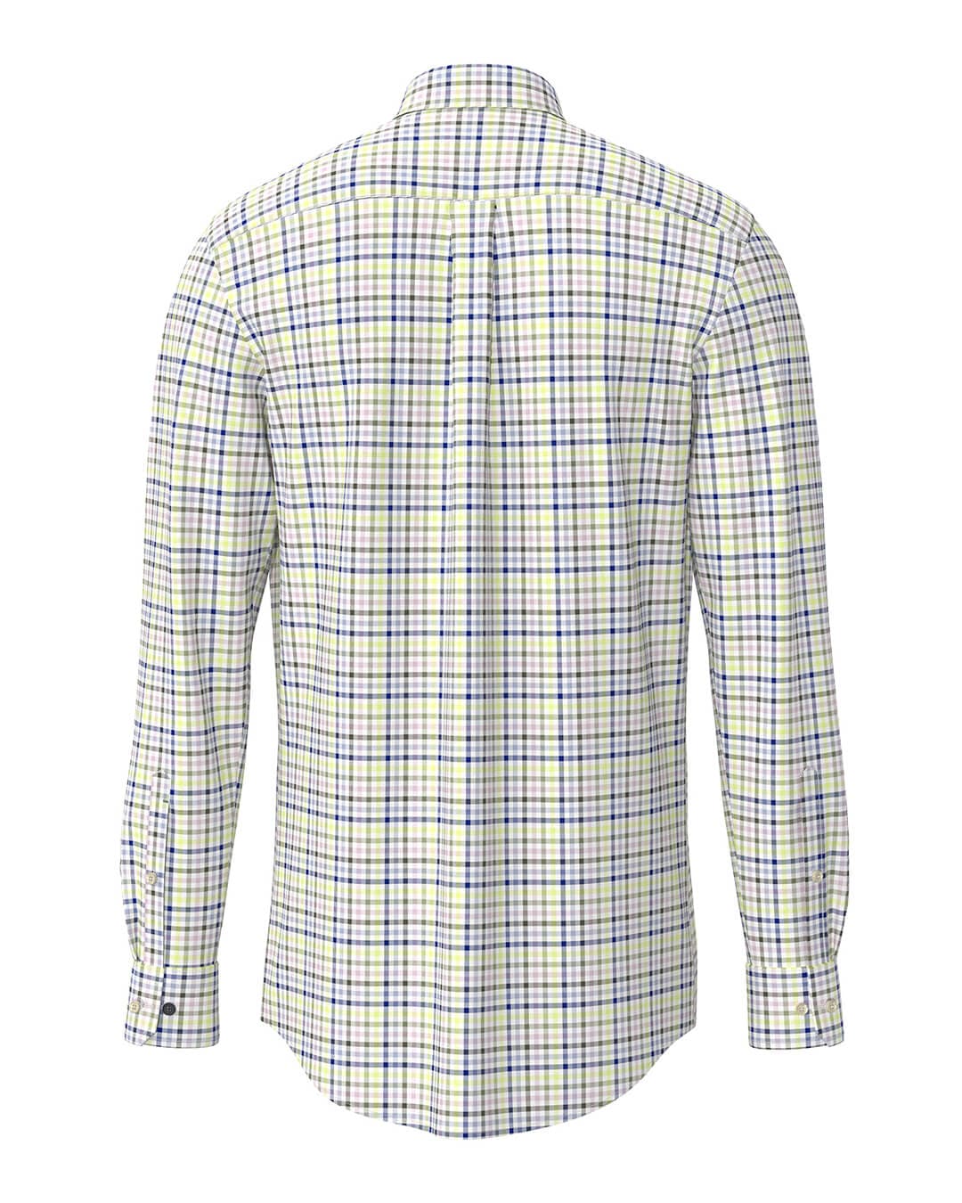 Fynch-Hatton Shirts Fynch-Hatton Multicolor Washed Oxford Bd Ls Pear