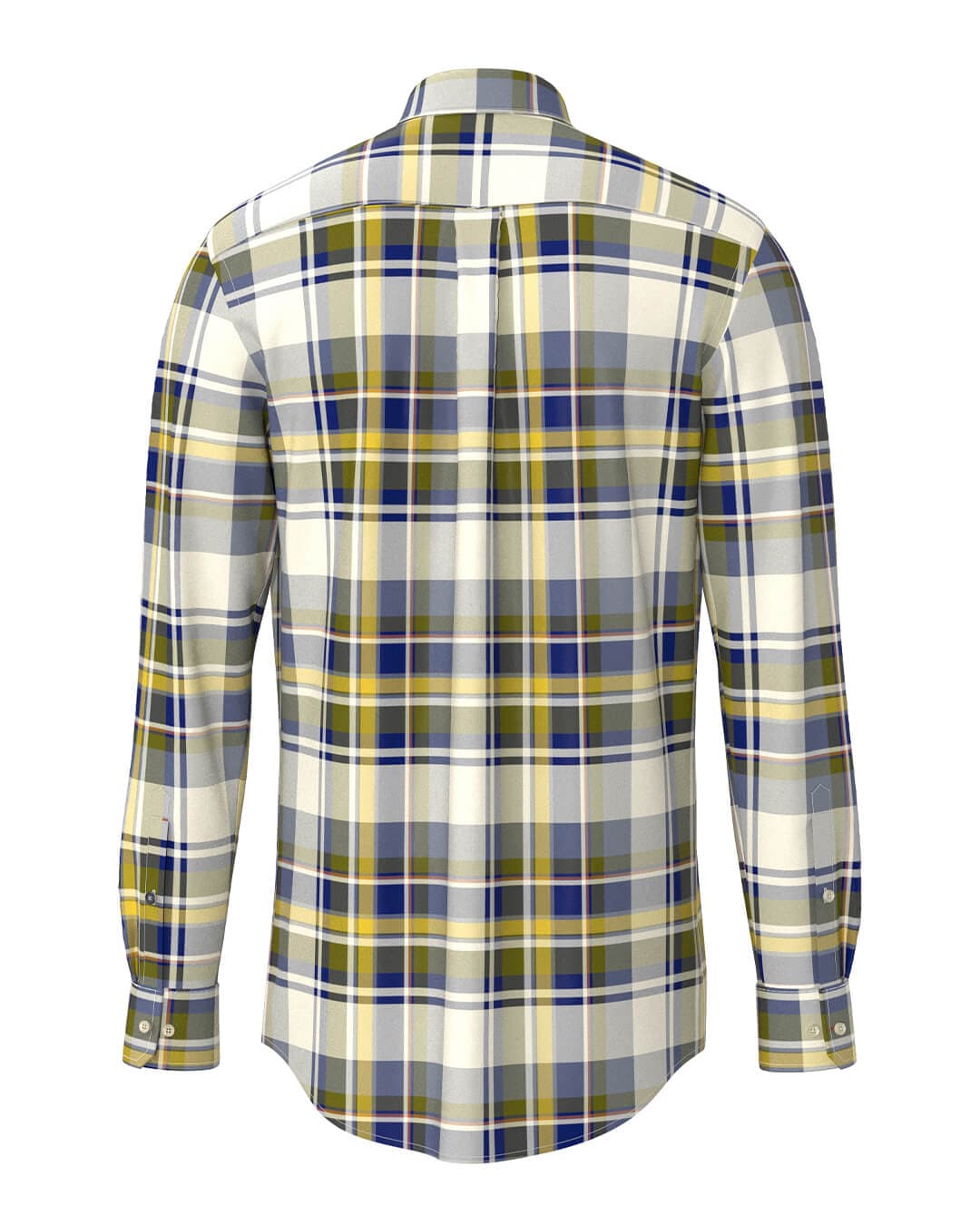 Fynch-Hatton Shirts Fynch-Hatton Mustard Fynch-Hatton Heritage Oxford Check Bd Ls Curry F116