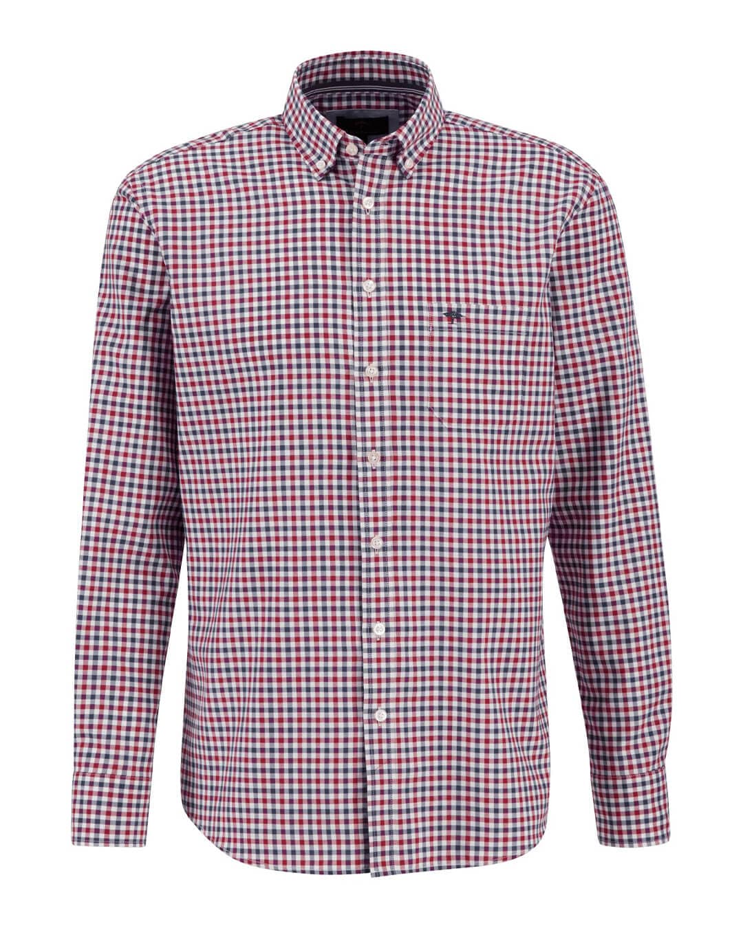 Fynch-Hatton Shirts Fynch-Hatton Navy Combi Print Oxford Shirt
