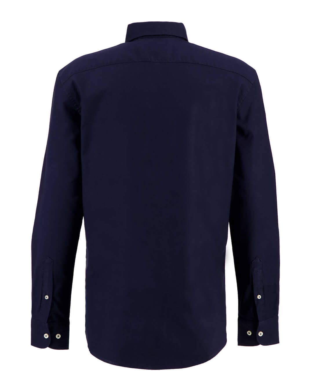 Fynch-Hatton Shirts Fynch-Hatton Navy Washed Classic Oxford Shirt