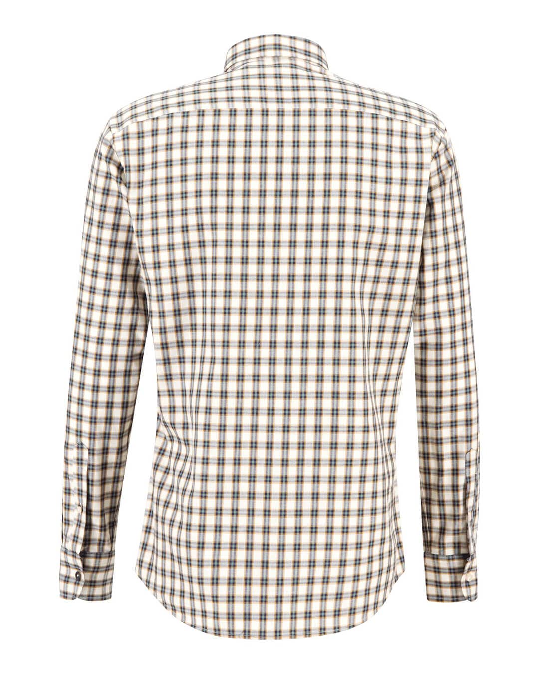Fynch-Hatton Shirts Fynch-Hatton Off White Combi Checked Modern Fit Shirt