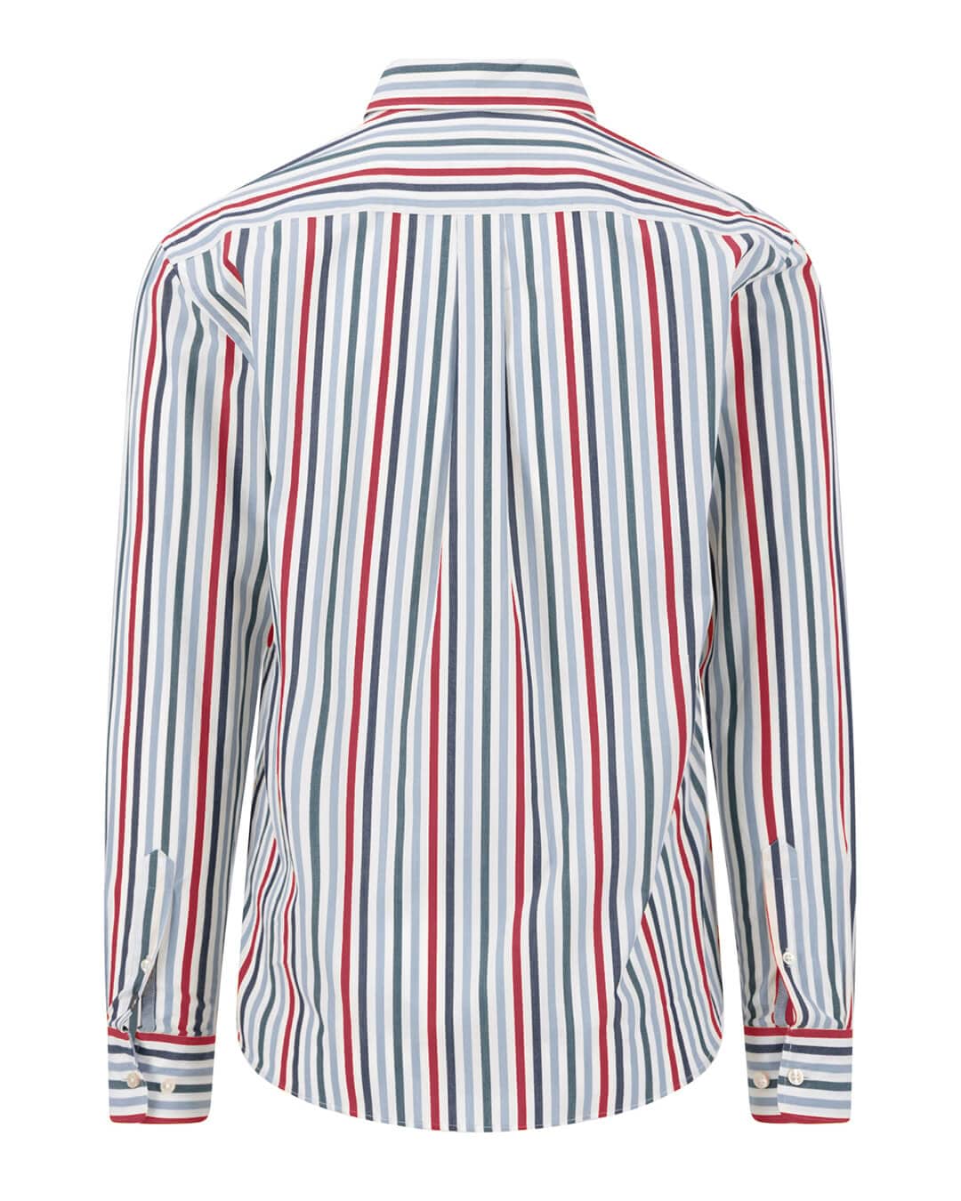 Fynch-Hatton Shirts Fynch-Hatton Orange Fynch-Hatton Multicolor Stripes Bd Ls Brick F346