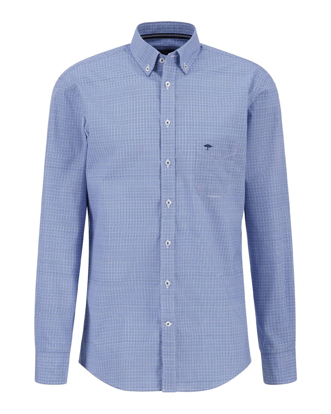 Fynch-Hatton Shirts Fynch-Hatton Premium Blue Long Sleeved Shirt