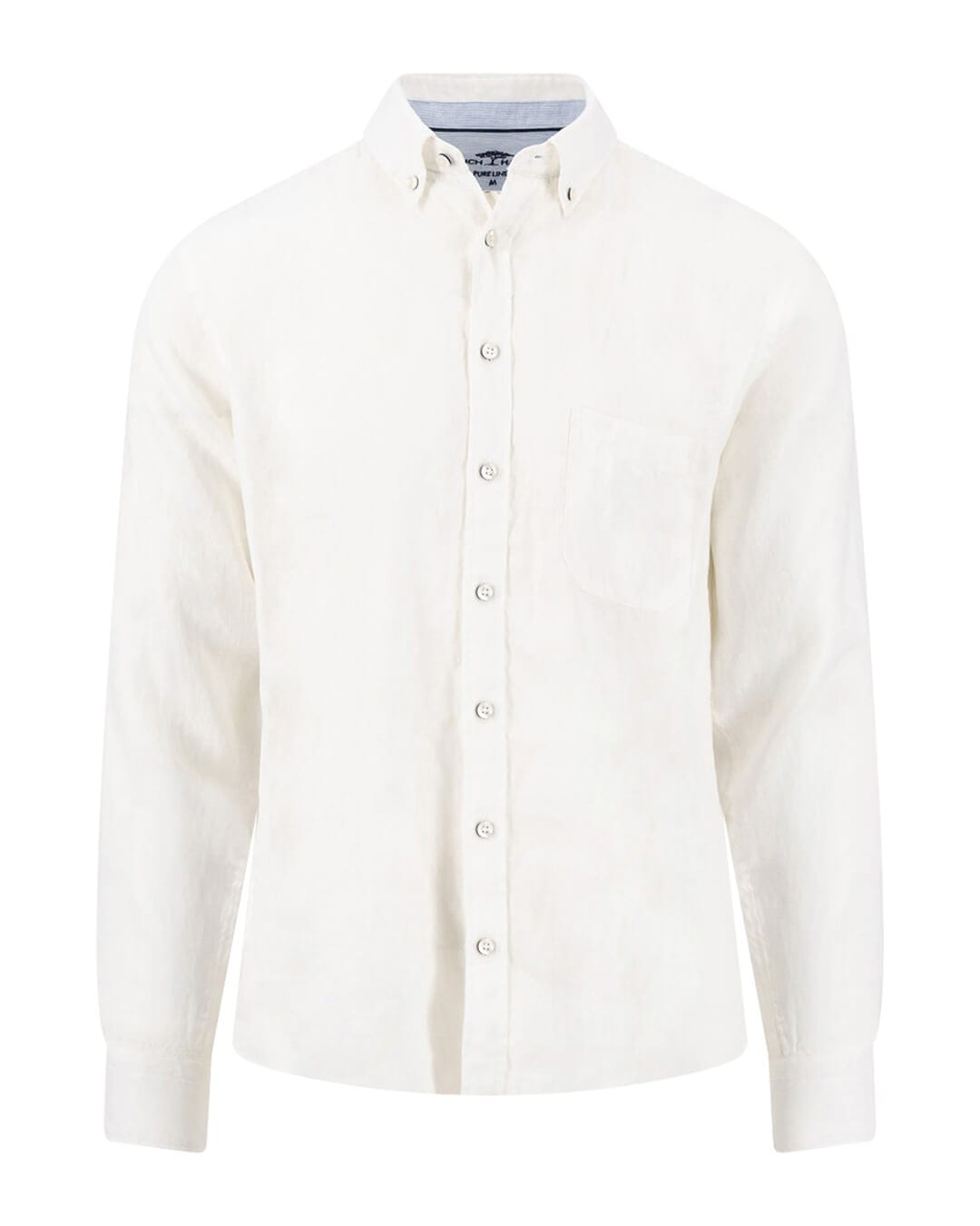 Fynch-Hatton Shirts Fynch-Hatton Premium Linen Bd Ls White
