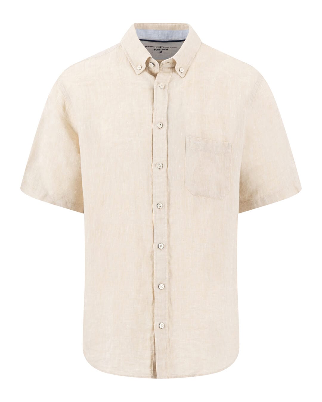 Fynch-Hatton Shirts Fynch-Hatton Premium Linen Bd Ss Sand