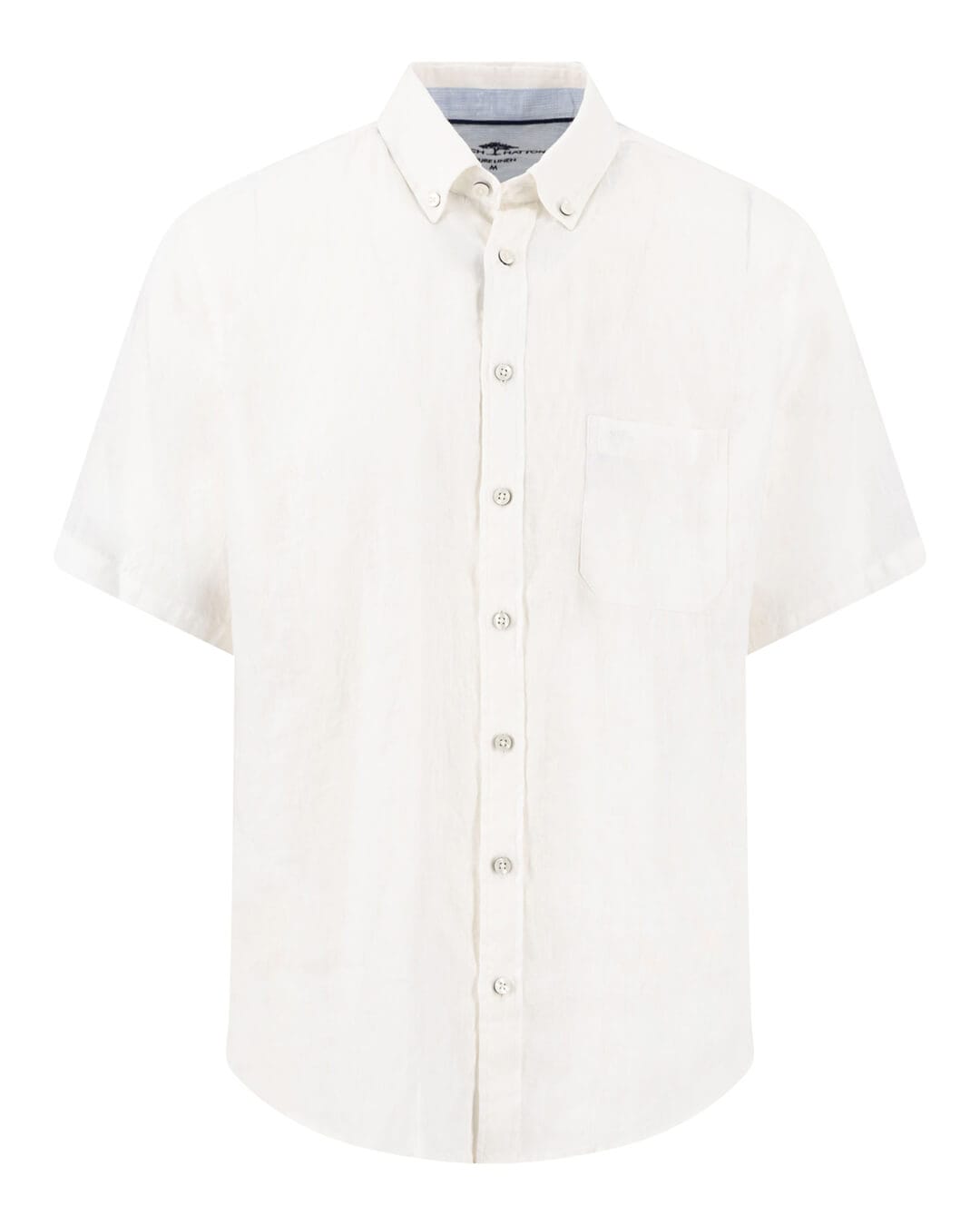 Fynch-Hatton Shirts Fynch-Hatton Premium Linen Bd Ss White