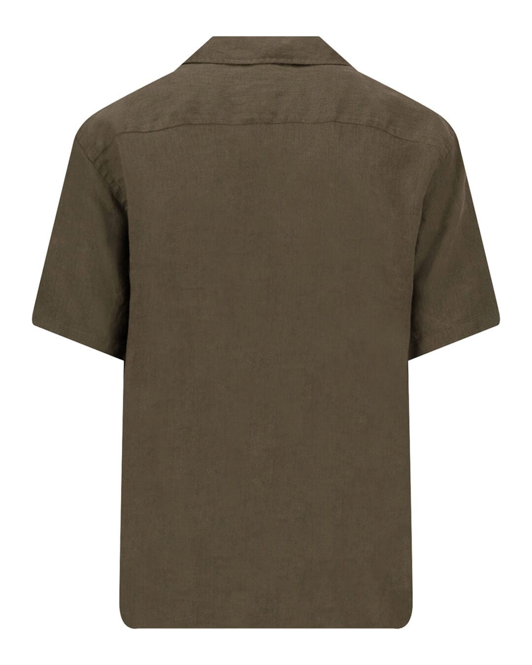 Fynch-Hatton Shirts Fynch-Hatton Premium Linen Resort Dark Khaki Shirt