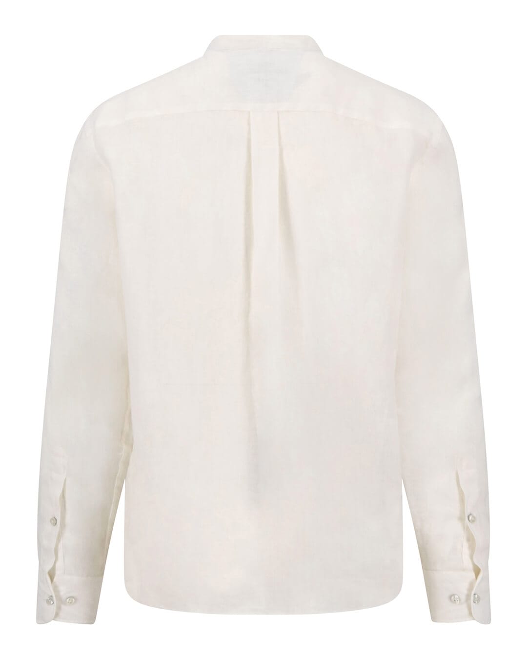 Fynch-Hatton Shirts Fynch-Hatton Premium Linen Stand-Up Ls White
