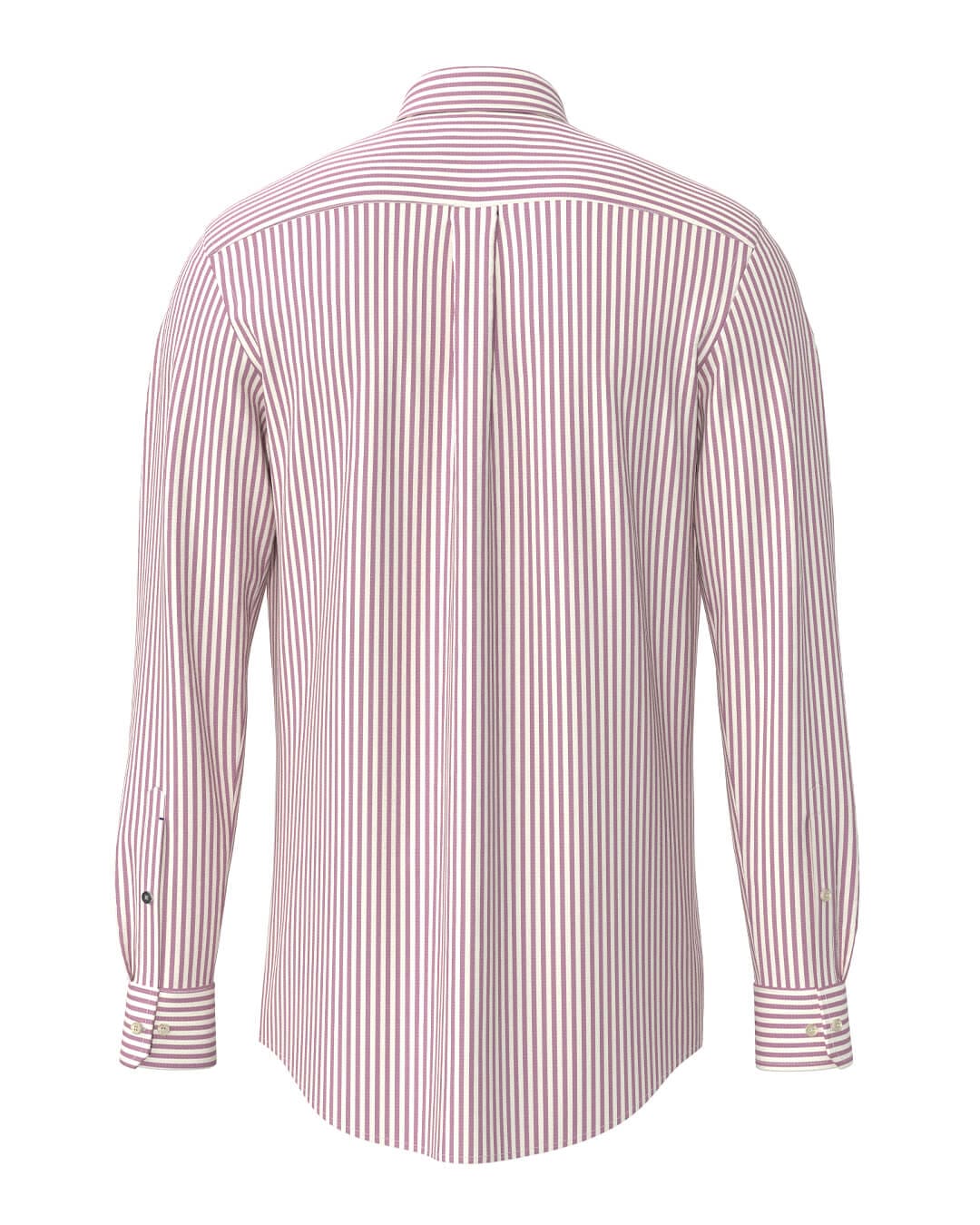 Fynch-Hatton Shirts Fynch-Hatton Purple All Season Poplin Stripe Button-Down Long Sleeve Shirt