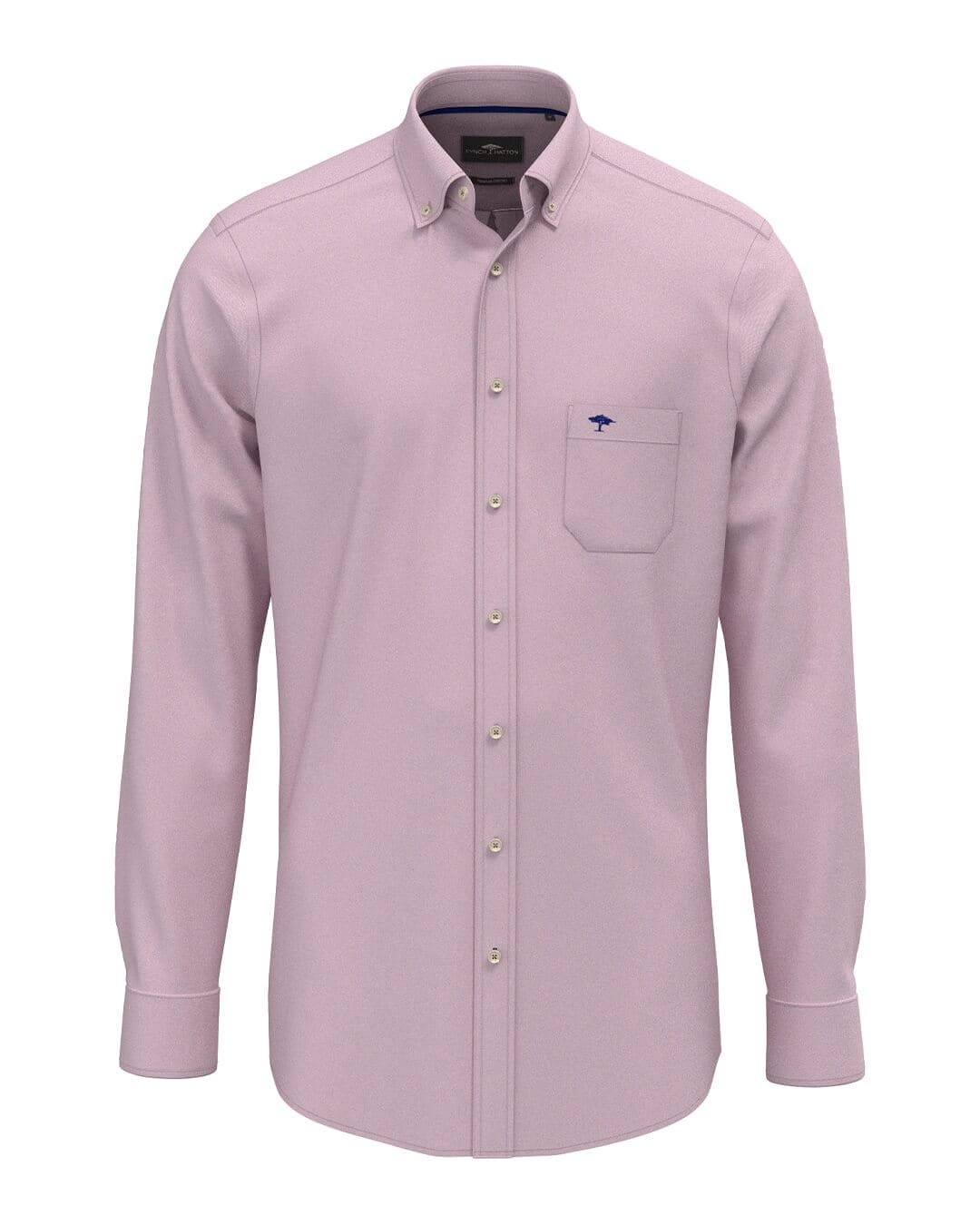 Fynch-Hatton Shirts Fynch-Hatton Purple Fynch-Hatton Washed Oxford Solid Bd Ls Grape F416
