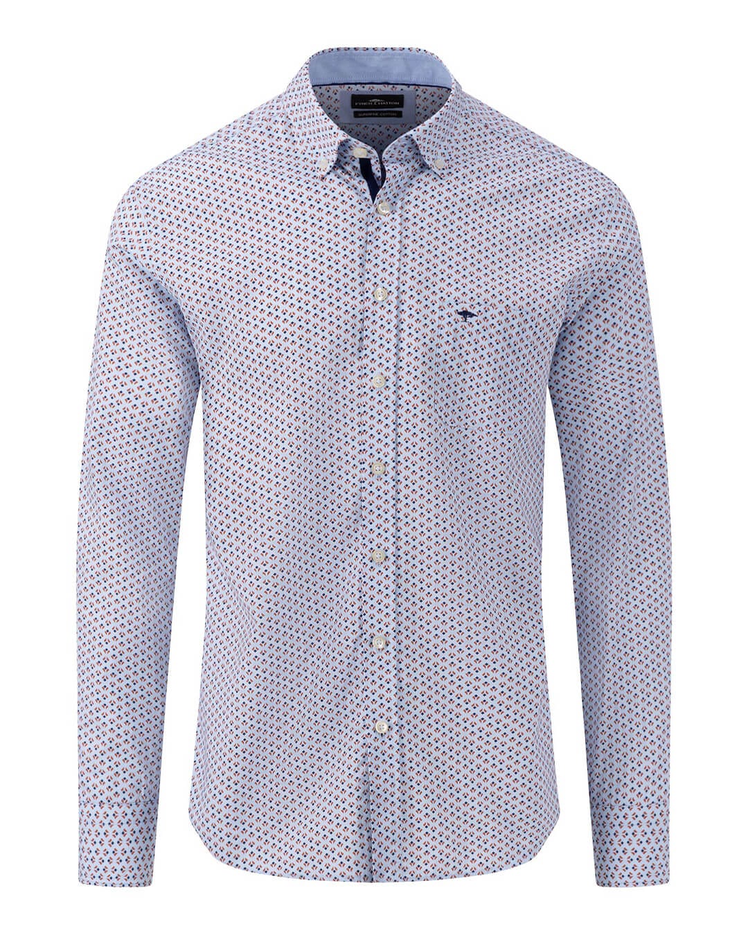 Fynch-Hatton Red Colour Full Graphics Shirt | Bortex - Bortex Fine ...