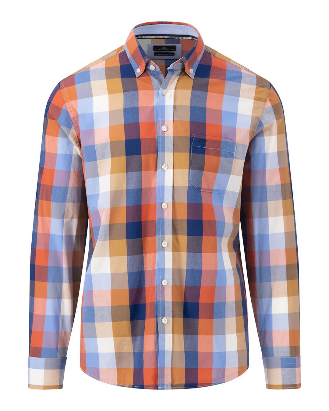 Fynch-Hatton Shirts Fynch-Hatton Red Colourful Checked Shirt