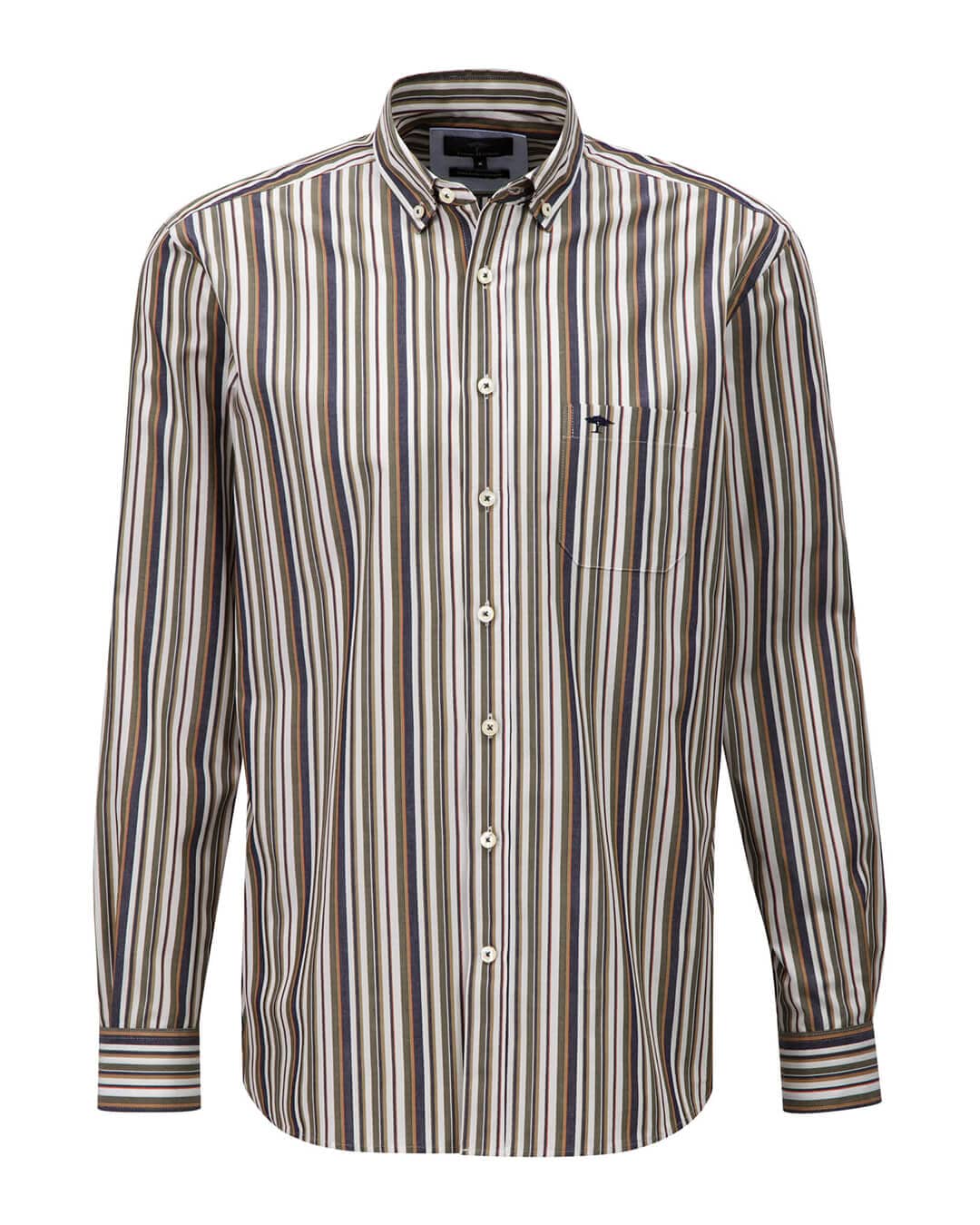 Fynch-Hatton Shirts Fynch-Hatton Seasonal Green Combi Modern Checked Shirt