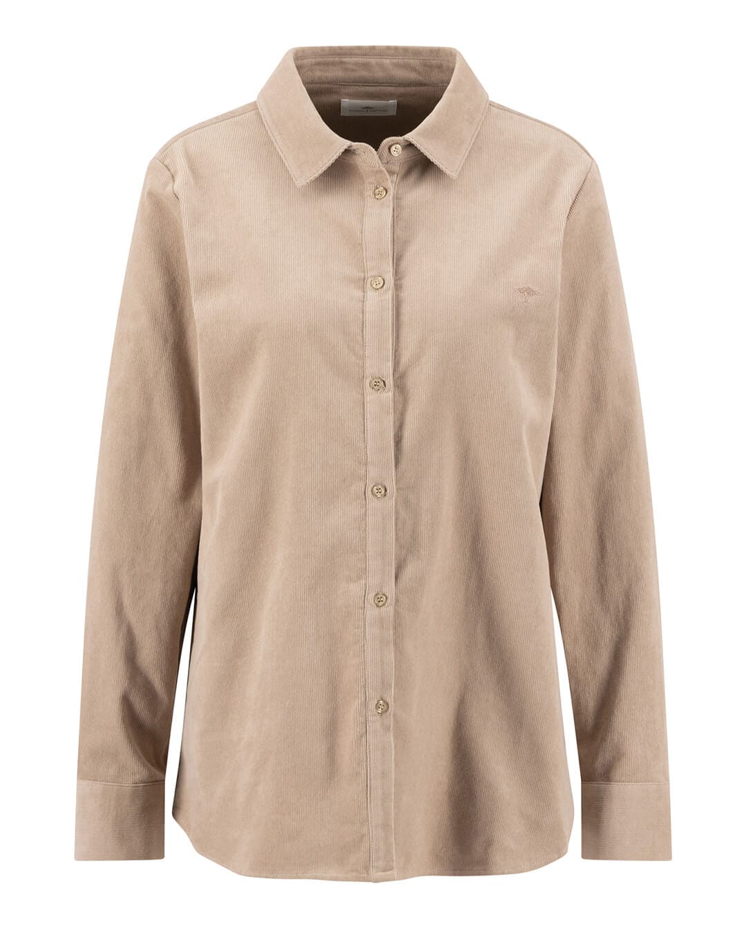 Fynch-Hatton Shirts Fynch-Hatton Taupe Fine Corduroy Blouse