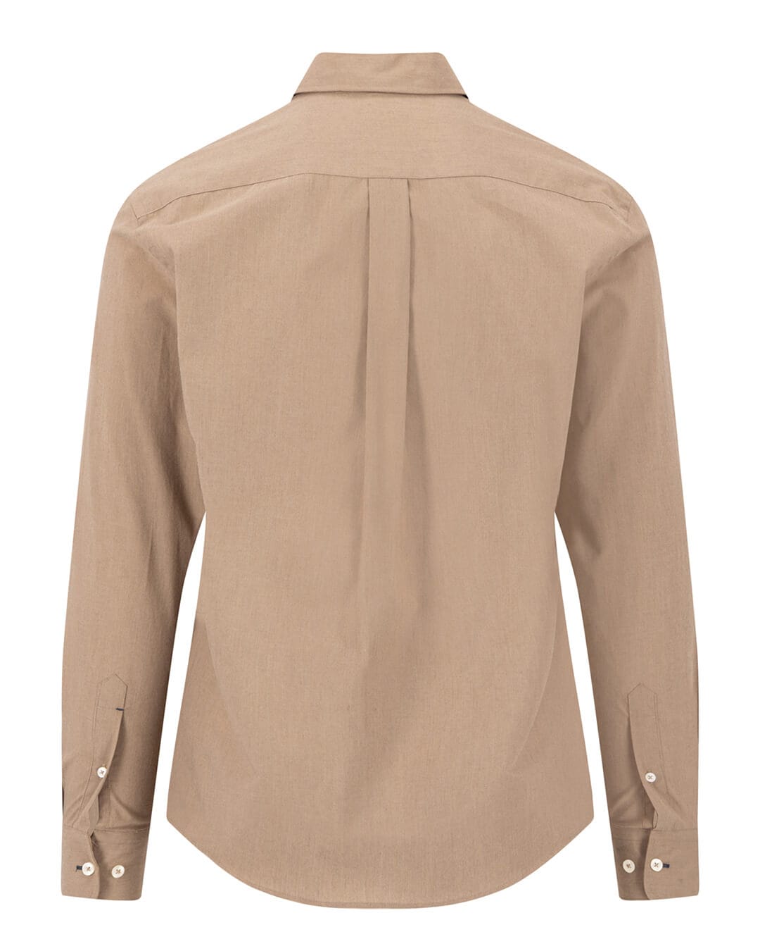 Fynch-Hatton Shirts Fynch-Hatton Taupe Fine Stripe Poplin Button-Down Long Sleeve Shirt