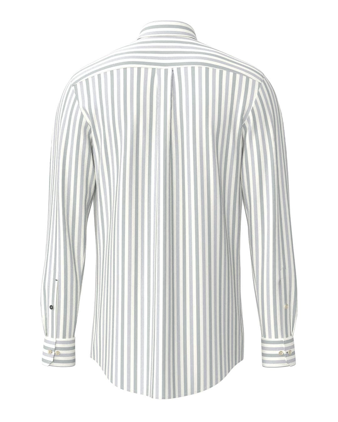 Fynch-Hatton Shirts Fynch-Hatton Teal Fynch-Hatton Oxford Stripe Bd Ls Teal F673