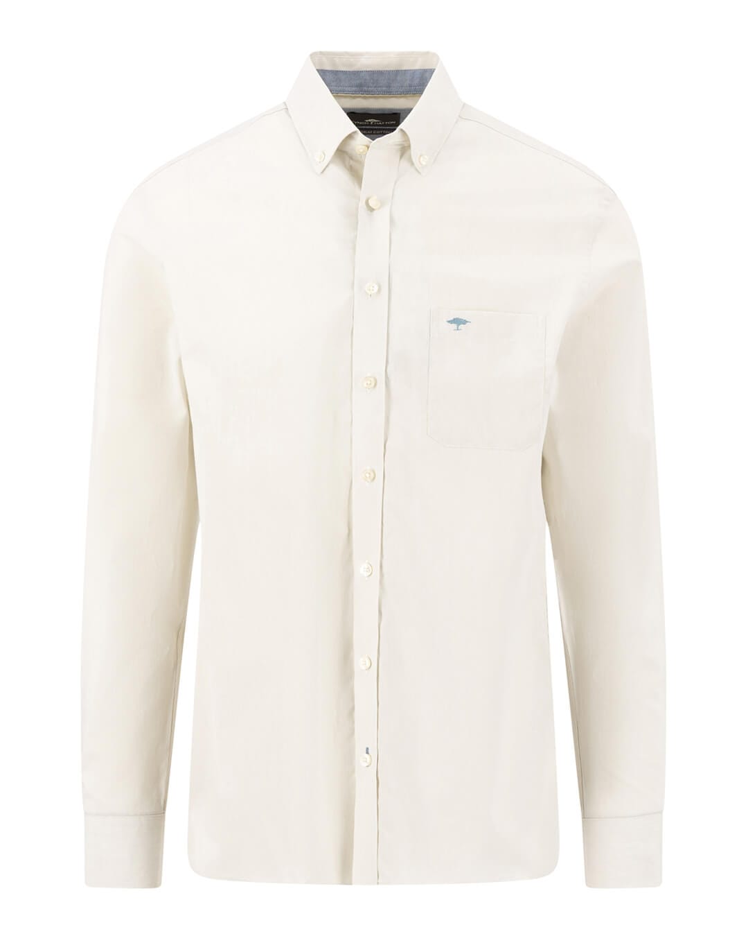 Fynch-Hatton Shirts Fynch-Hatton Terracotta Fine Stripe Poplin Button-Down Long Sleeve Shirt