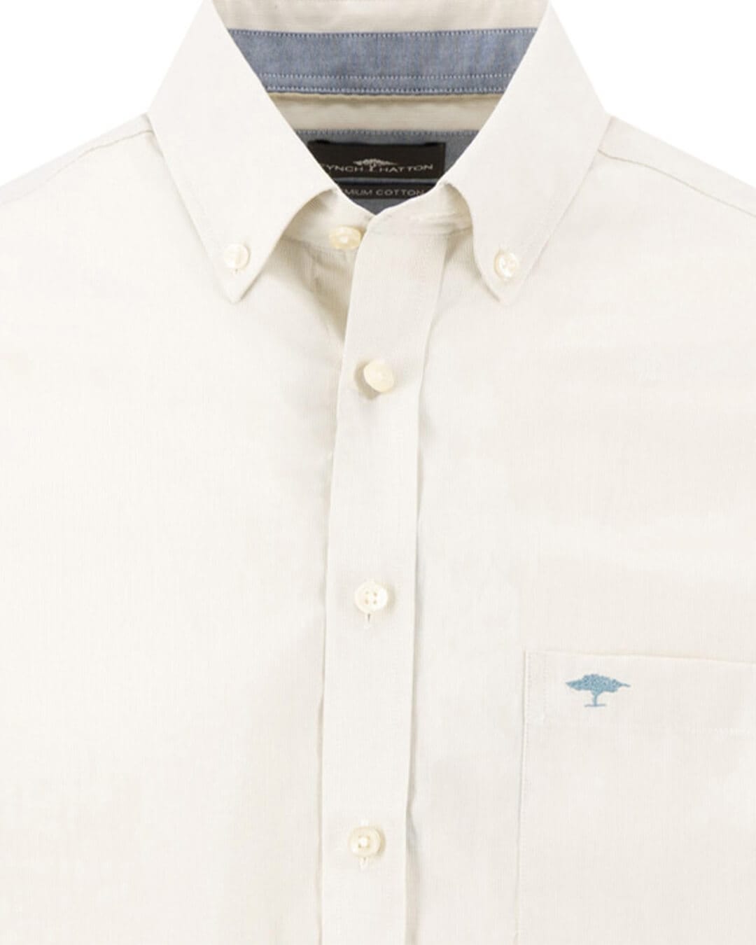 Fynch-Hatton Shirts Fynch-Hatton Terracotta Fine Stripe Poplin Button-Down Long Sleeve Shirt