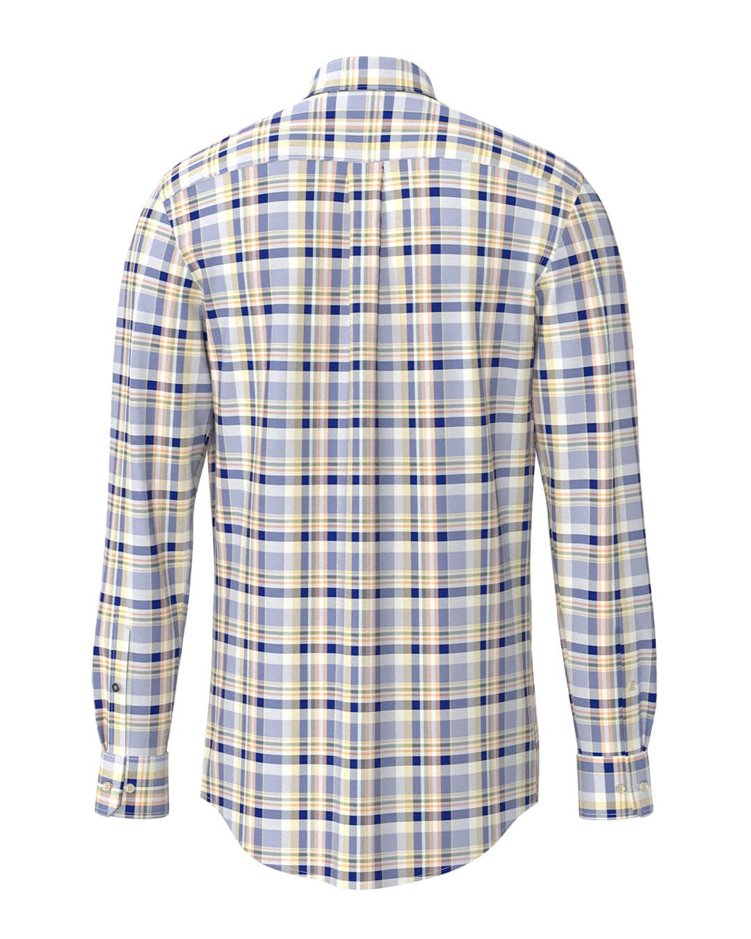 Fynch-Hatton Shirts Fynch-Hatton Washed Oxford Check Bd Ls Pale Yellow