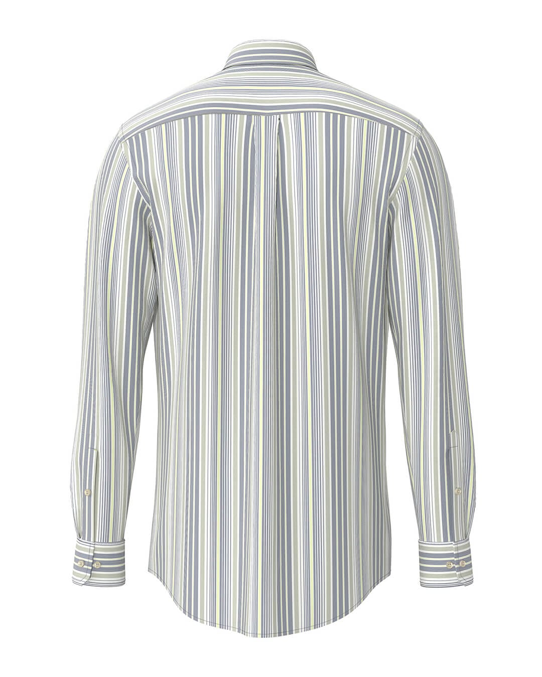Fynch-Hatton Shirts Fynch-Hatton Washed Oxford Stripe Bd Ls Avocado