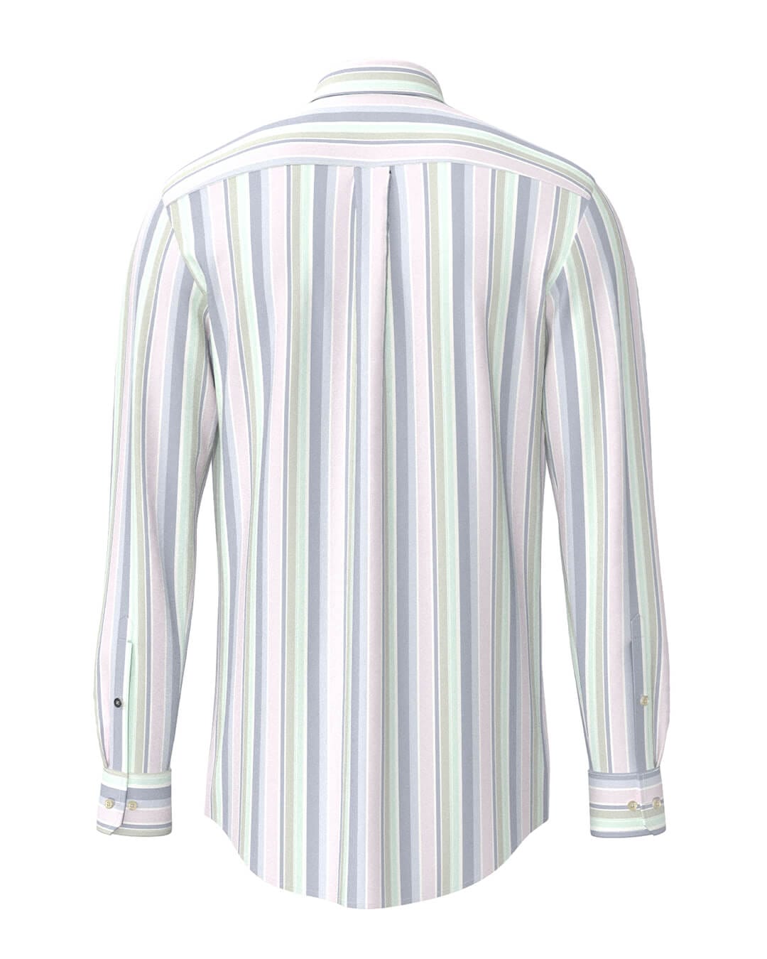 Fynch-Hatton Shirts Fynch-Hatton Washed Oxford Stripes Bd Ls Mint