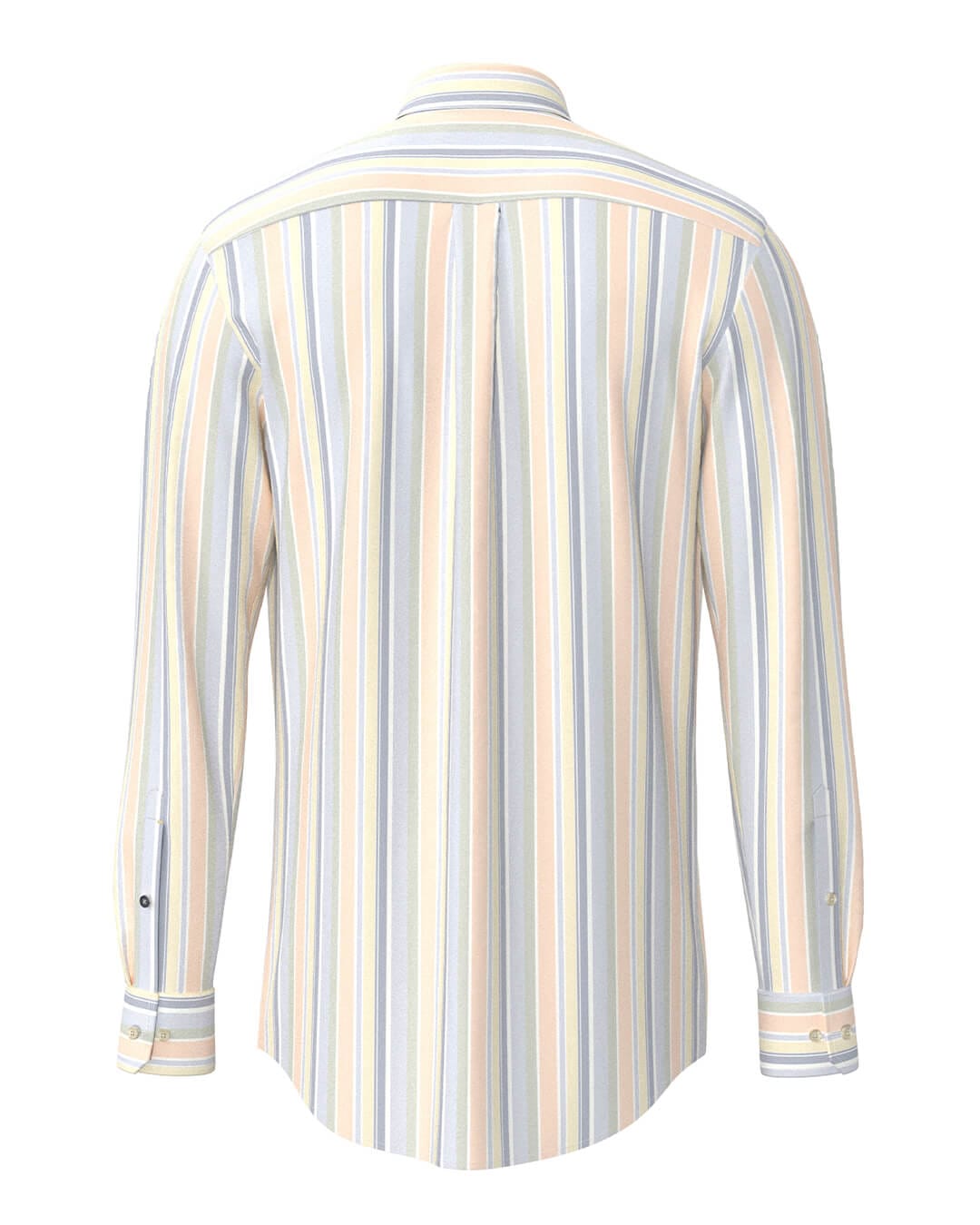 Fynch-Hatton Shirts Fynch-Hatton Washed Oxford Stripes Bd Ls Pale Yellow