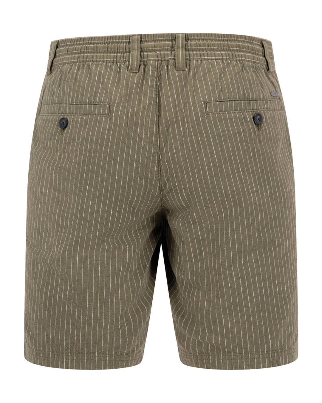 Fynch-Hatton Shorts Fynch-Hatton Bermuda Pinstripes Linen Dark Khaki