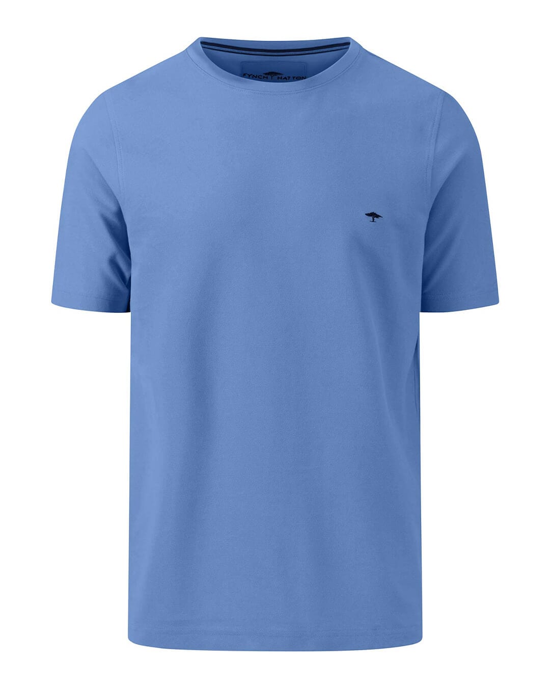 Fynch-Hatton T-Shirts Fynch-Hatton Blue Basic Supima Cotton T-Shirt