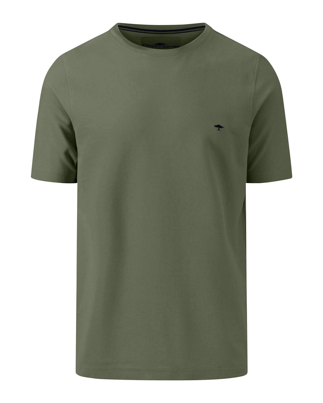 Fynch-Hatton T-Shirts Fynch-Hatton Dark Green Basic Supima Cotton T-Shirt