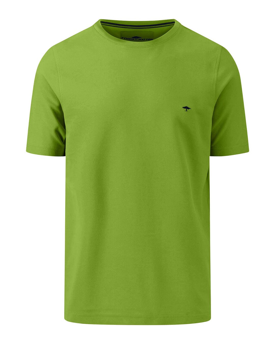 Fynch-Hatton T-Shirts Fynch-Hatton Green Basic Supima Cotton T-Shirt