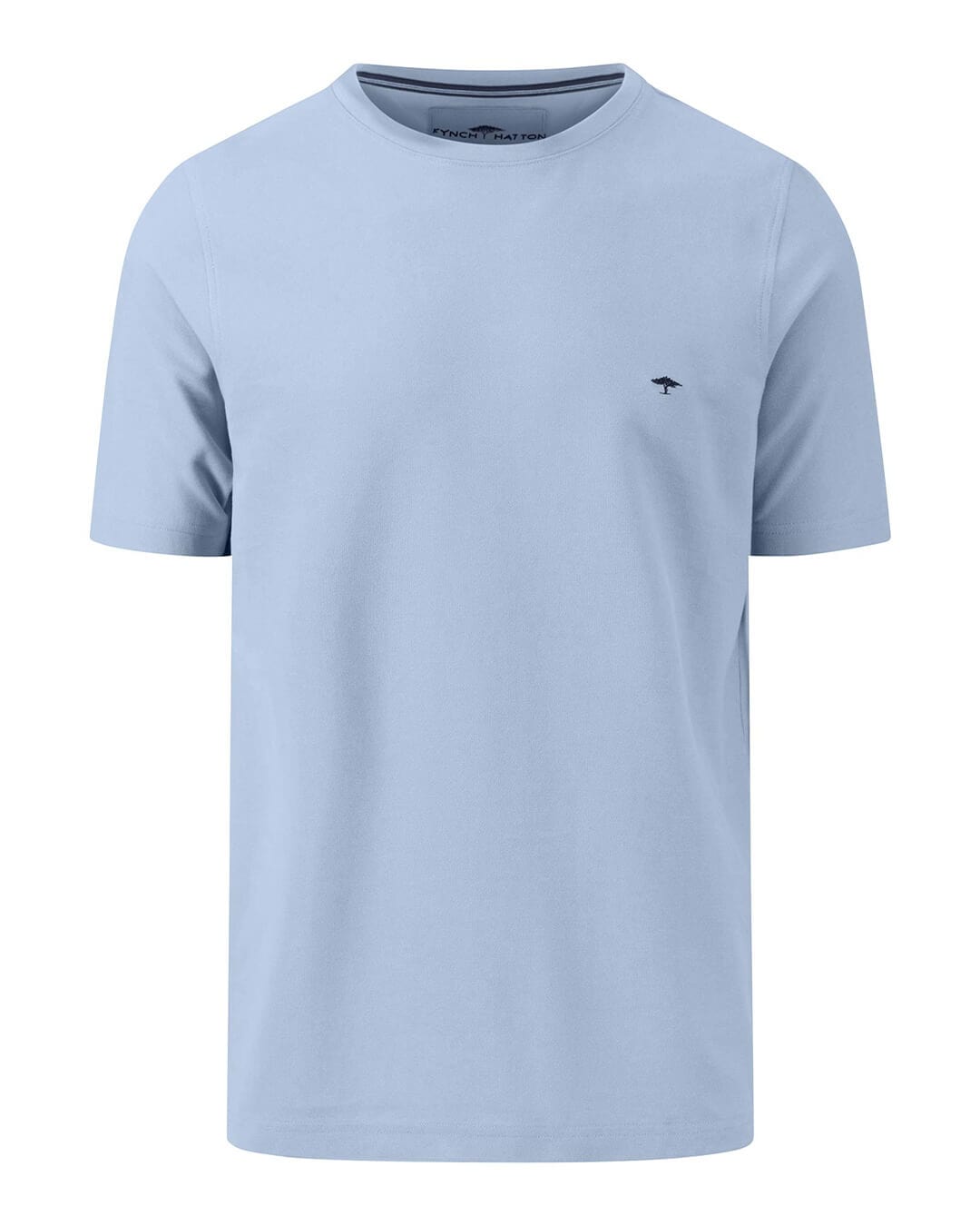 Fynch-Hatton T-Shirts Fynch-Hatton Light Blue Basic Supima Cotton T-Shirt