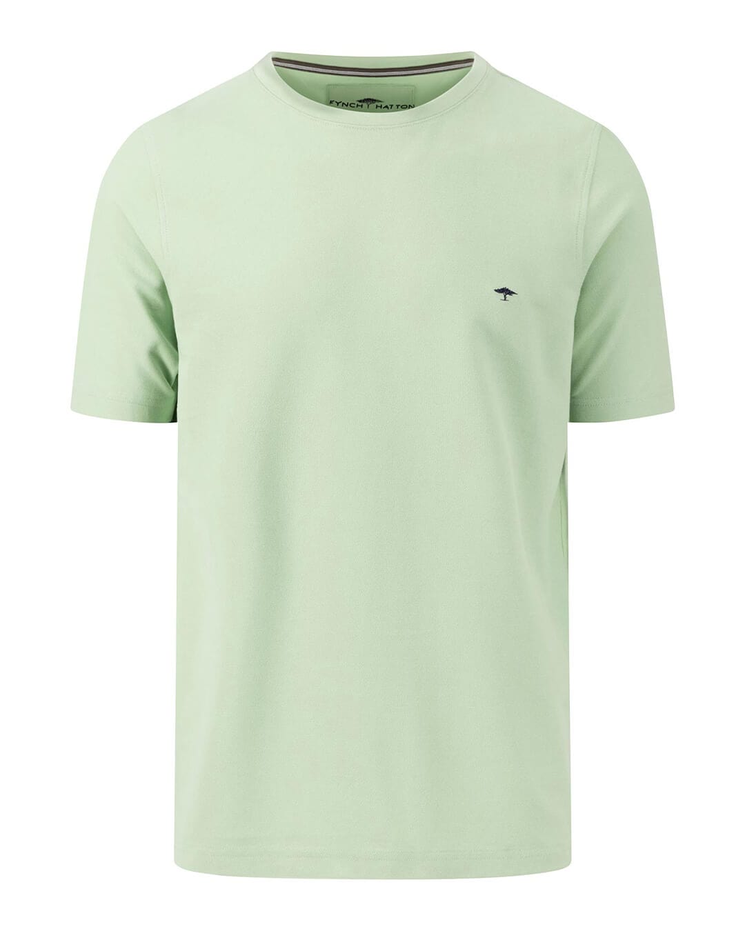 Fynch-Hatton T-Shirts Fynch-Hatton Light Green Basic Supima Cotton T-Shirt
