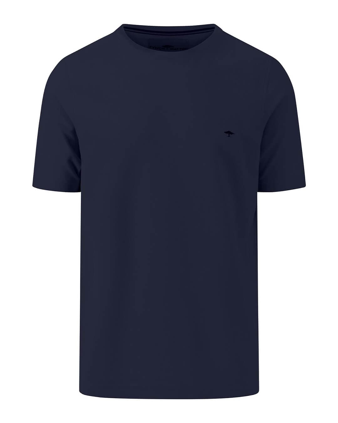 Fynch-Hatton T-Shirts Fynch-Hatton Navy Basic Supima Cotton T-Shirt