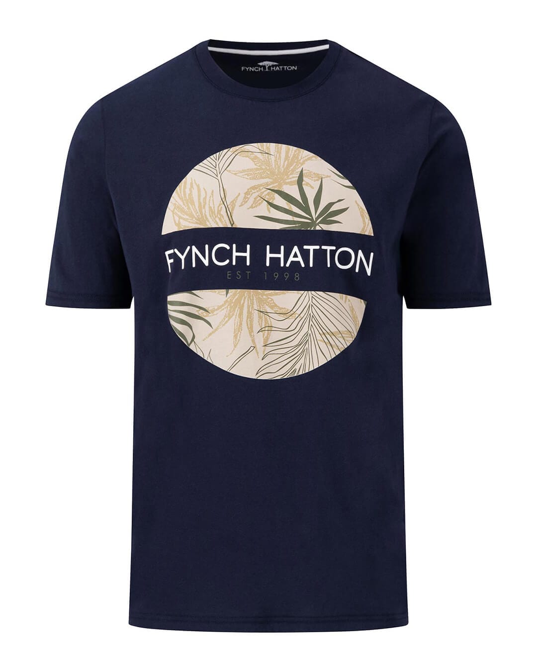 Fynch-Hatton T-Shirts Fynch-Hatton Navy Blue Artwork T-Shirt