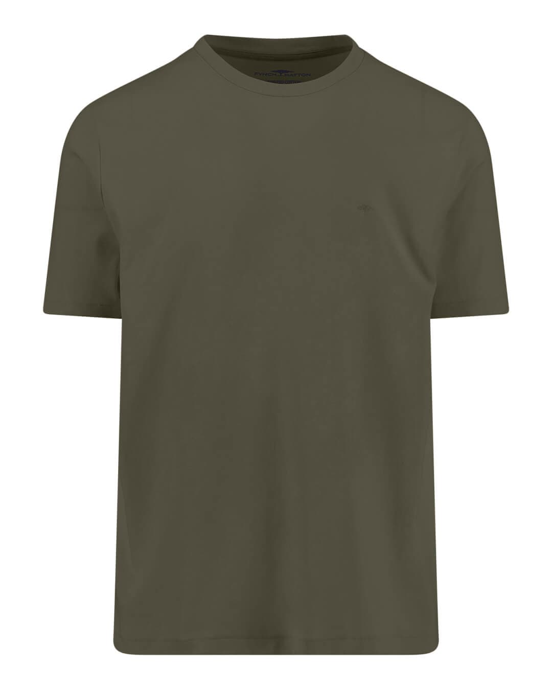 Fynch-Hatton T-Shirts Fynch-Hatton Sanforized T- Dark Khaki Shirt