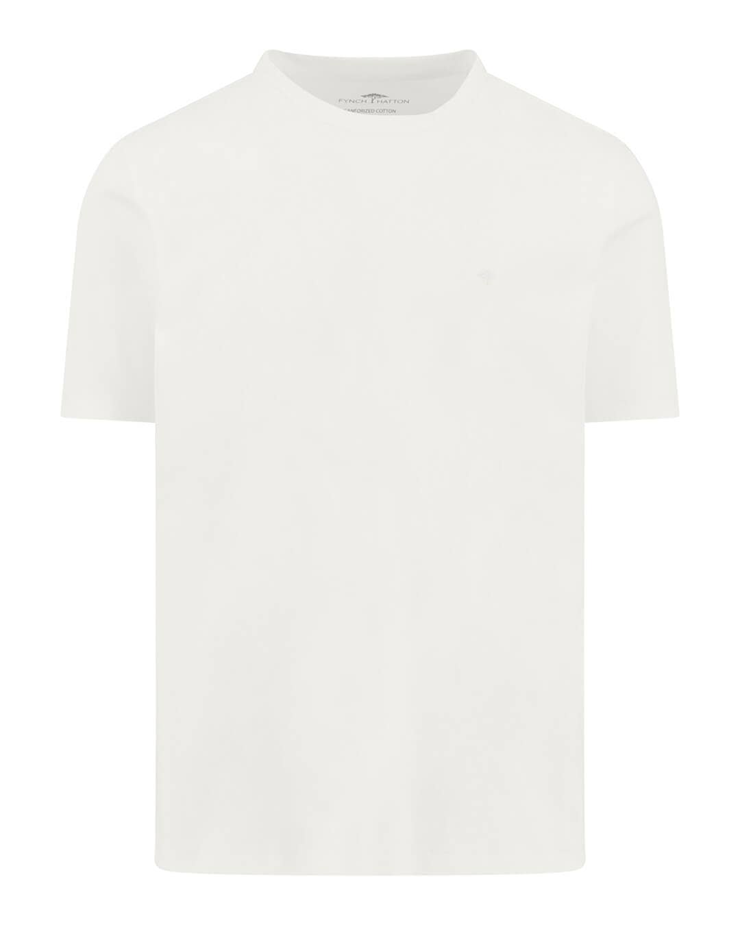 Fynch-Hatton T-Shirts Fynch-Hatton Sanforized T- New Offwhite Shirt