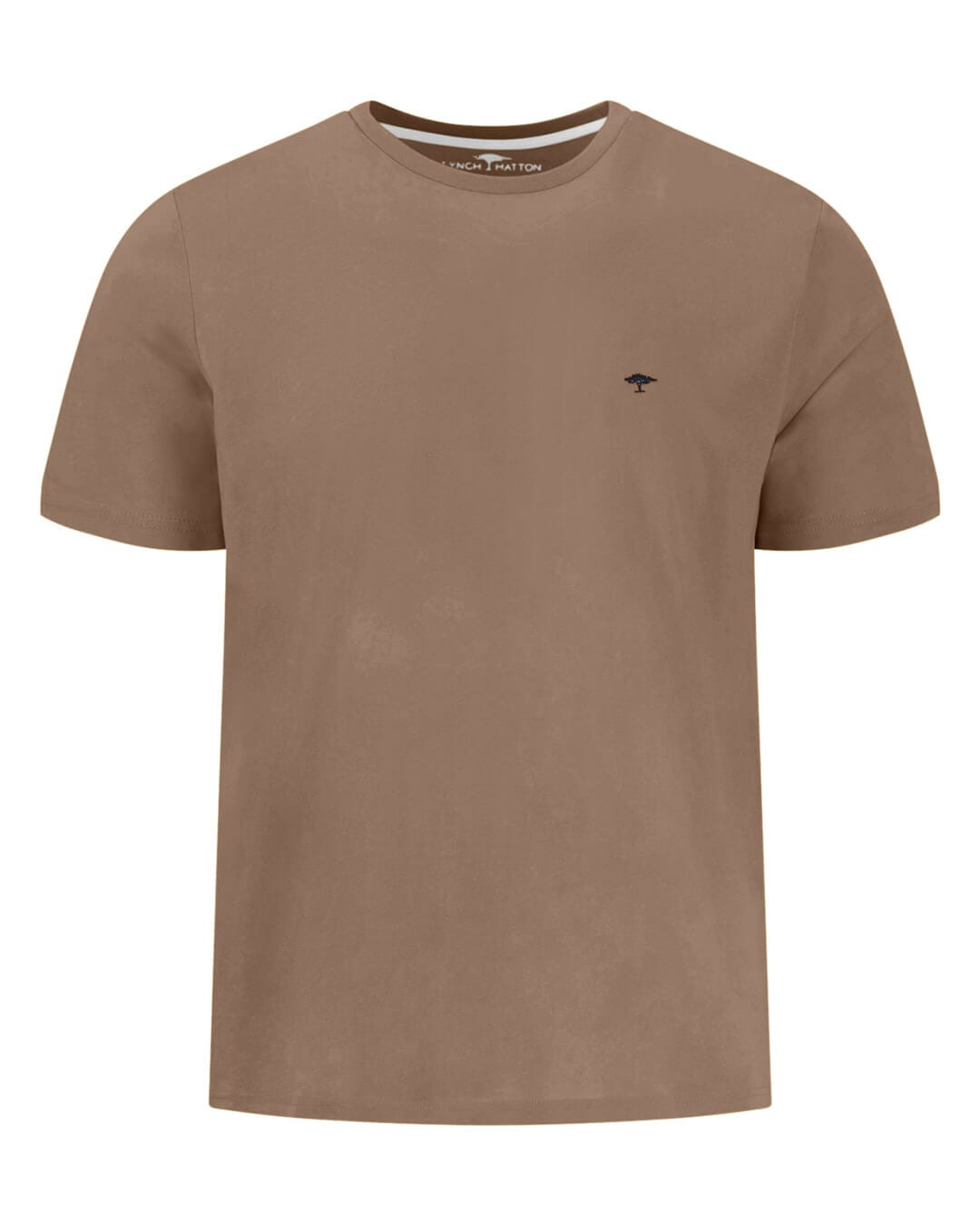 Fynch-Hatton T-Shirts Fynch-Hatton T- Basic Single Jersey Affogato Shirt