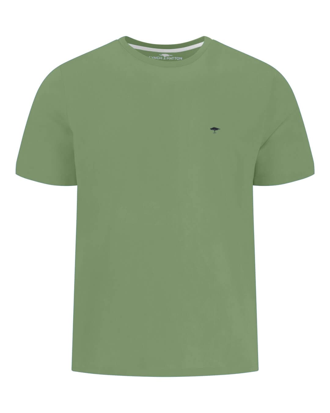 Fynch-Hatton T-Shirts Fynch-Hatton T- Basic Single Jersey Avocado Shirt