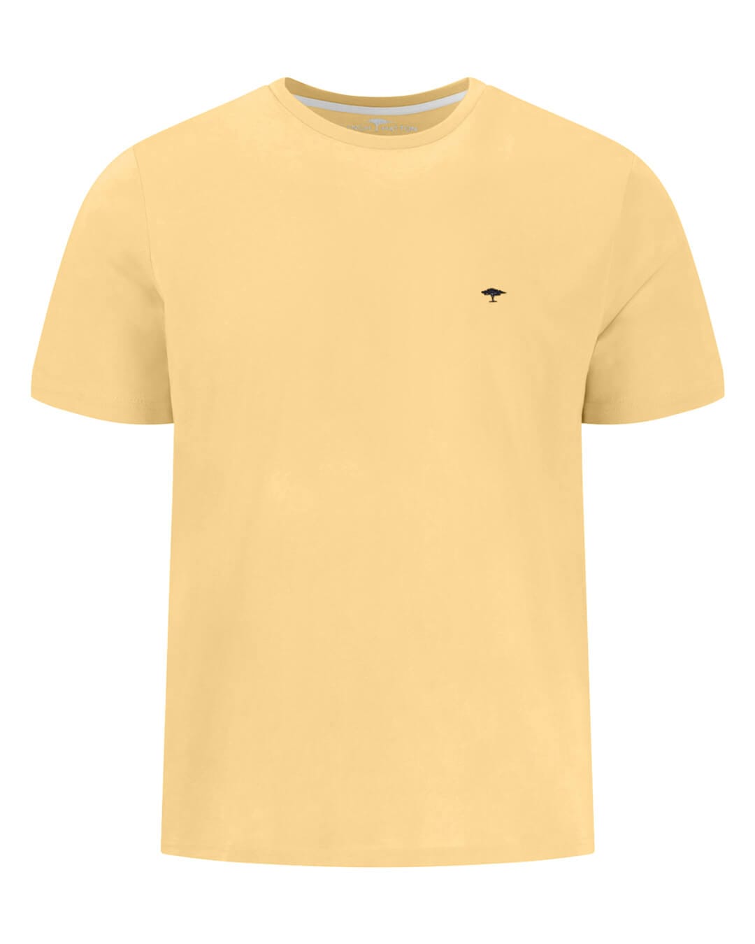 Fynch-Hatton T-Shirts Fynch-Hatton T- Basic Single Jersey Pale Yellow Shirt